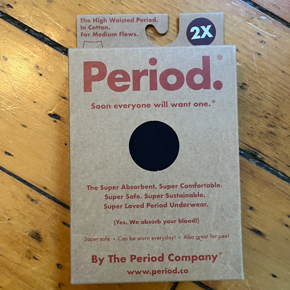 Period. High Waisted period Underwear in Cotton for Medium Flows, 2X